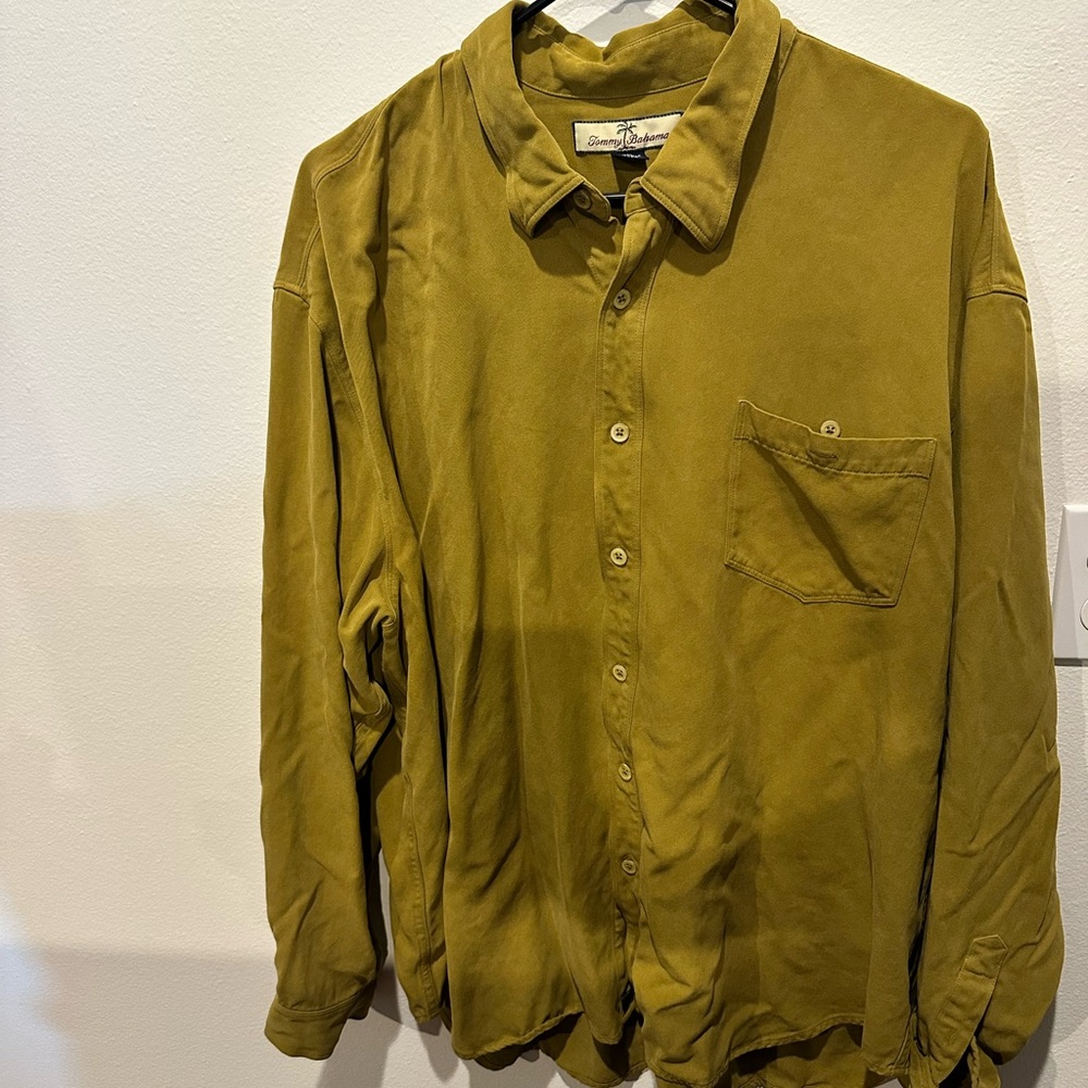 Tommy Bahama Olive Button Down Shirt